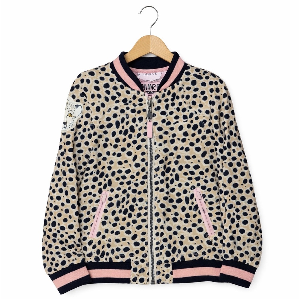 OshKosh B’gosh Cheetah Print Zip Jacket 4T NWT Girls Leopard Bomber Coat